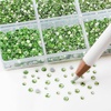 image:imageBeadsland 7200pcs Flatback RhinestonesSilver Rhinestone Nail Gems Round Crystal Rhinestones for CraftsMixed 6 Sizes with Wax Pencil Kit SS3SS10Silver HematiteLight Green