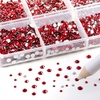 image:imageBeadsland 7200pcs Flatback RhinestonesSilver Rhinestone Nail Gems Round Crystal Rhinestones for CraftsMixed 6 Sizes with Wax Pencil Kit SS3SS10Silver HematiteSiam