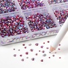 image:imageBeadsland 7200pcs Flatback RhinestonesSilver Rhinestone Nail Gems Round Crystal Rhinestones for CraftsMixed 6 Sizes with Wax Pencil Kit SS3SS10Silver HematiteLight Siam AB