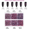 image:imageBeadsland 7200pcs Flatback RhinestonesSilver Rhinestone Nail Gems Round Crystal Rhinestones for CraftsMixed 6 Sizes with Wax Pencil Kit SS3SS10Silver HematiteLight Siam AB