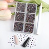image:imageBeadsland 7200pcs Flatback RhinestonesSilver Rhinestone Nail Gems Round Crystal Rhinestones for CraftsMixed 6 Sizes with Wax Pencil Kit SS3SS10Silver HematiteBlue Volcano