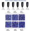 image:imageBeadsland 7200pcs Flatback RhinestonesSilver Rhinestone Nail Gems Round Crystal Rhinestones for CraftsMixed 6 Sizes with Wax Pencil Kit SS3SS10Silver HematiteSapphire