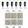 image:imageBeadsland 7200pcs Flatback RhinestonesSilver Rhinestone Nail Gems Round Crystal Rhinestones for CraftsMixed 6 Sizes with Wax Pencil Kit SS3SS10Silver Hematitecrystal AB