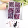 image:imageBeadsland 7200pcs Flatback RhinestonesSilver Rhinestone Nail Gems Round Crystal Rhinestones for CraftsMixed 6 Sizes with Wax Pencil Kit SS3SS10Silver HematiteLight Siam AB