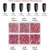 image:imageBeadsland 7200pcs Flatback RhinestonesSilver Rhinestone Nail Gems Round Crystal Rhinestones for CraftsMixed 6 Sizes with Wax Pencil Kit SS3SS10Silver HematiteHyacinth AB