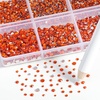 image:imageBeadsland 7200pcs Flatback RhinestonesSilver Rhinestone Nail Gems Round Crystal Rhinestones for CraftsMixed 6 Sizes with Wax Pencil Kit SS3SS10Silver HematiteOrange
