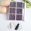 image:imageBeadsland 7200pcs Flatback RhinestonesSilver Rhinestone Nail Gems Round Crystal Rhinestones for CraftsMixed 6 Sizes with Wax Pencil Kit SS3SS10Silver HematitePurple Velvet
