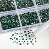 image:imageBeadsland 7200pcs Flatback RhinestonesSilver Rhinestone Nail Gems Round Crystal Rhinestones for CraftsMixed 6 Sizes with Wax Pencil Kit SS3SS10Silver HematiteEmerald