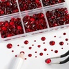 image:imageBeadsland 8300PCS Flatback Rhinestones Black Rhinestone Round Crystal Rhinestones for Crafts Mixed 10 Sizes with Wax Pencil and Tweezer Kit SS3SS30 Jet BlackSiam