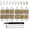 image:imageBeadsland 8300PCS Flatback Rhinestones Black Rhinestone Round Crystal Rhinestones for Crafts Mixed 10 Sizes with Wax Pencil and Tweezer Kit SS3SS30 Jet BlackMetal Sunlight