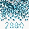 image:imageBeadsland Flatback Rhinestones Bulk14400pcs Crystal AB Rhinestones for Nails Crafts Clothes DIY Decoration Crystal AB SS20 4648mmAquamarine