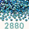 image:imageBeadsland Flatback Rhinestones Bulk14400pcs Crystal AB Rhinestones for Nails Crafts Clothes DIY Decoration Crystal AB SS20 4648mmAquamarine AB