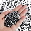 image:imageBeadsland Flatback Rhinestones Bulk14400pcs Crystal AB Rhinestones for Nails Crafts Clothes DIY Decoration Crystal AB SS20 4648mmBlack