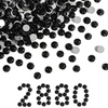 image:imageBeadsland Flatback Rhinestones Bulk14400pcs Crystal AB Rhinestones for Nails Crafts Clothes DIY Decoration Crystal AB SS20 4648mmBlack