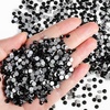 image:imageBeadsland Flatback Rhinestones Bulk14400pcs Crystal AB Rhinestones for Nails Crafts Clothes DIY Decoration Crystal AB SS20 4648mmBlack