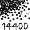 image:imageBeadsland Flatback Rhinestones Bulk14400pcs Crystal AB Rhinestones for Nails Crafts Clothes DIY Decoration Crystal AB SS20 4648mmBlack