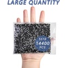 image:imageBeadsland Flatback Rhinestones Bulk14400pcs Crystal AB Rhinestones for Nails Crafts Clothes DIY Decoration Crystal AB SS20 4648mmBlack
