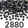 image:imageBeadsland Flatback Rhinestones Bulk14400pcs Crystal AB Rhinestones for Nails Crafts Clothes DIY Decoration Crystal AB SS20 4648mmBlack