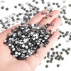 image:imageBeadsland Flatback Rhinestones Bulk14400pcs Crystal AB Rhinestones for Nails Crafts Clothes DIY Decoration Crystal AB SS20 4648mmBlack Diamond