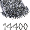 image:imageBeadsland Flatback Rhinestones Bulk14400pcs Crystal AB Rhinestones for Nails Crafts Clothes DIY Decoration Crystal AB SS20 4648mmBlack Diamond