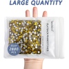 image:imageBeadsland Flatback Rhinestones Bulk14400pcs Crystal AB Rhinestones for Nails Crafts Clothes DIY Decoration Crystal AB SS20 4648mmCitrineLemon Yellow
