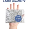 image:imageBeadsland Flatback Rhinestones Bulk14400pcs Crystal AB Rhinestones for Nails Crafts Clothes DIY Decoration Crystal AB SS20 4648mmCrystal