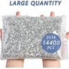 image:imageBeadsland Flatback Rhinestones Bulk14400pcs Crystal AB Rhinestones for Nails Crafts Clothes DIY Decoration Crystal AB SS20 4648mmCrystal