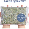 image:imageBeadsland Flatback Rhinestones Bulk14400pcs Crystal AB Rhinestones for Nails Crafts Clothes DIY Decoration Crystal AB SS20 4648mmCrystal AB