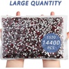 image:imageBeadsland Flatback Rhinestones Bulk14400pcs Crystal AB Rhinestones for Nails Crafts Clothes DIY Decoration Crystal AB SS20 4648mmDark Siam