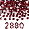 image:imageBeadsland Flatback Rhinestones Bulk14400pcs Crystal AB Rhinestones for Nails Crafts Clothes DIY Decoration Crystal AB SS20 4648mmDark Siam