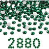 image:imageBeadsland Flatback Rhinestones Bulk14400pcs Crystal AB Rhinestones for Nails Crafts Clothes DIY Decoration Crystal AB SS20 4648mmEmerald