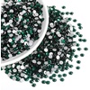 image:imageBeadsland Flatback Rhinestones Bulk14400pcs Crystal AB Rhinestones for Nails Crafts Clothes DIY Decoration Crystal AB SS20 4648mmEmerald