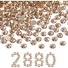 image:imageBeadsland Flatback Rhinestones Bulk14400pcs Crystal AB Rhinestones for Nails Crafts Clothes DIY Decoration Crystal AB SS20 4648mmGolden Shadow