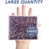image:imageBeadsland Flatback Rhinestones Bulk14400pcs Crystal AB Rhinestones for Nails Crafts Clothes DIY Decoration Crystal AB SS20 4648mmHyacinth AB