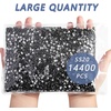 image:imageBeadsland Flatback Rhinestones Bulk14400pcs Crystal AB Rhinestones for Nails Crafts Clothes DIY Decoration Crystal AB SS20 4648mmJet Hematite