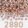 image:imageBeadsland Flatback Rhinestones Bulk14400pcs Crystal AB Rhinestones for Nails Crafts Clothes DIY Decoration Crystal AB SS20 4648mmLight Peach
