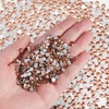 image:imageBeadsland Flatback Rhinestones Bulk14400pcs Crystal AB Rhinestones for Nails Crafts Clothes DIY Decoration Crystal AB SS20 4648mmLight Peach