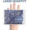 image:imageBeadsland Flatback Rhinestones Bulk14400pcs Crystal AB Rhinestones for Nails Crafts Clothes DIY Decoration Crystal AB SS20 4648mmLight Sapphire