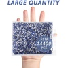 image:imageBeadsland Flatback Rhinestones Bulk14400pcs Crystal AB Rhinestones for Nails Crafts Clothes DIY Decoration Crystal AB SS20 4648mmLight Sapphire