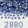 image:imageBeadsland Flatback Rhinestones Bulk14400pcs Crystal AB Rhinestones for Nails Crafts Clothes DIY Decoration Crystal AB SS20 4648mmLight Sapphire