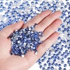 image:imageBeadsland Flatback Rhinestones Bulk14400pcs Crystal AB Rhinestones for Nails Crafts Clothes DIY Decoration Crystal AB SS20 4648mmLight Sapphire
