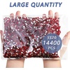 image:imageBeadsland Flatback Rhinestones Bulk14400pcs Crystal AB Rhinestones for Nails Crafts Clothes DIY Decoration Crystal AB SS20 4648mmLight Siam