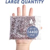 image:imageBeadsland Flatback Rhinestones Bulk14400pcs Crystal AB Rhinestones for Nails Crafts Clothes DIY Decoration Crystal AB SS20 4648mmLtRoseLtPink
