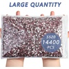 image:imageBeadsland Flatback Rhinestones Bulk14400pcs Crystal AB Rhinestones for Nails Crafts Clothes DIY Decoration Crystal AB SS20 4648mmLtRoseLtPink