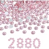 image:imageBeadsland Flatback Rhinestones Bulk14400pcs Crystal AB Rhinestones for Nails Crafts Clothes DIY Decoration Crystal AB SS20 4648mmLtRoseLtPink