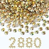image:imageBeadsland Flatback Rhinestones Bulk14400pcs Crystal AB Rhinestones for Nails Crafts Clothes DIY Decoration Crystal AB SS20 4648mmMetal Sunlight