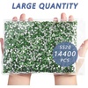 image:imageBeadsland Flatback Rhinestones Bulk14400pcs Crystal AB Rhinestones for Nails Crafts Clothes DIY Decoration Crystal AB SS20 4648mmPeridot