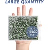 image:imageBeadsland Flatback Rhinestones Bulk14400pcs Crystal AB Rhinestones for Nails Crafts Clothes DIY Decoration Crystal AB SS20 4648mmPeridot