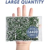 image:imageBeadsland Flatback Rhinestones Bulk14400pcs Crystal AB Rhinestones for Nails Crafts Clothes DIY Decoration Crystal AB SS20 4648mmPeridot