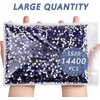image:imageBeadsland Flatback Rhinestones Bulk14400pcs Crystal AB Rhinestones for Nails Crafts Clothes DIY Decoration Crystal AB SS20 4648mmSapphire